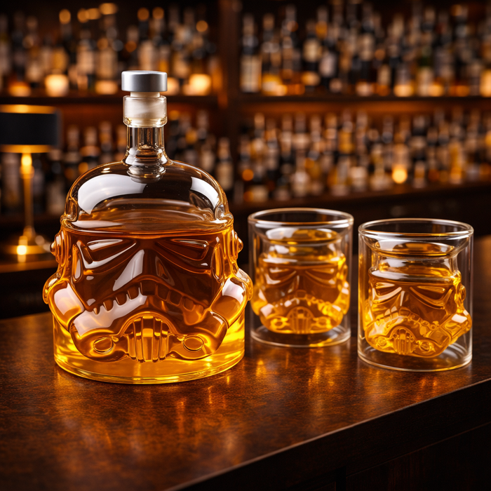 Set de whisky — Botella y vasos