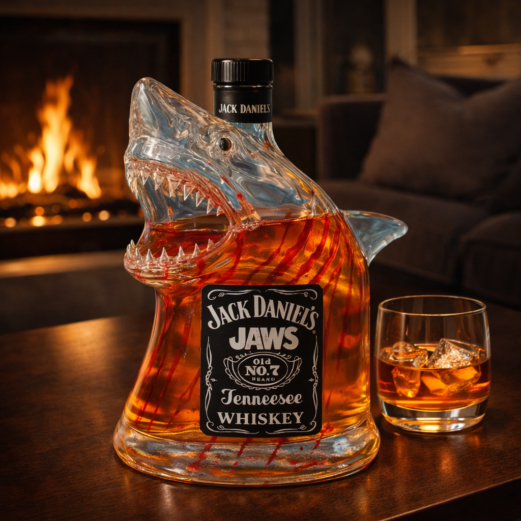 Botella de whisky — Edición Tiburón