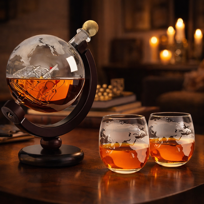Botella de whisky — Edición Mapa del Mundo